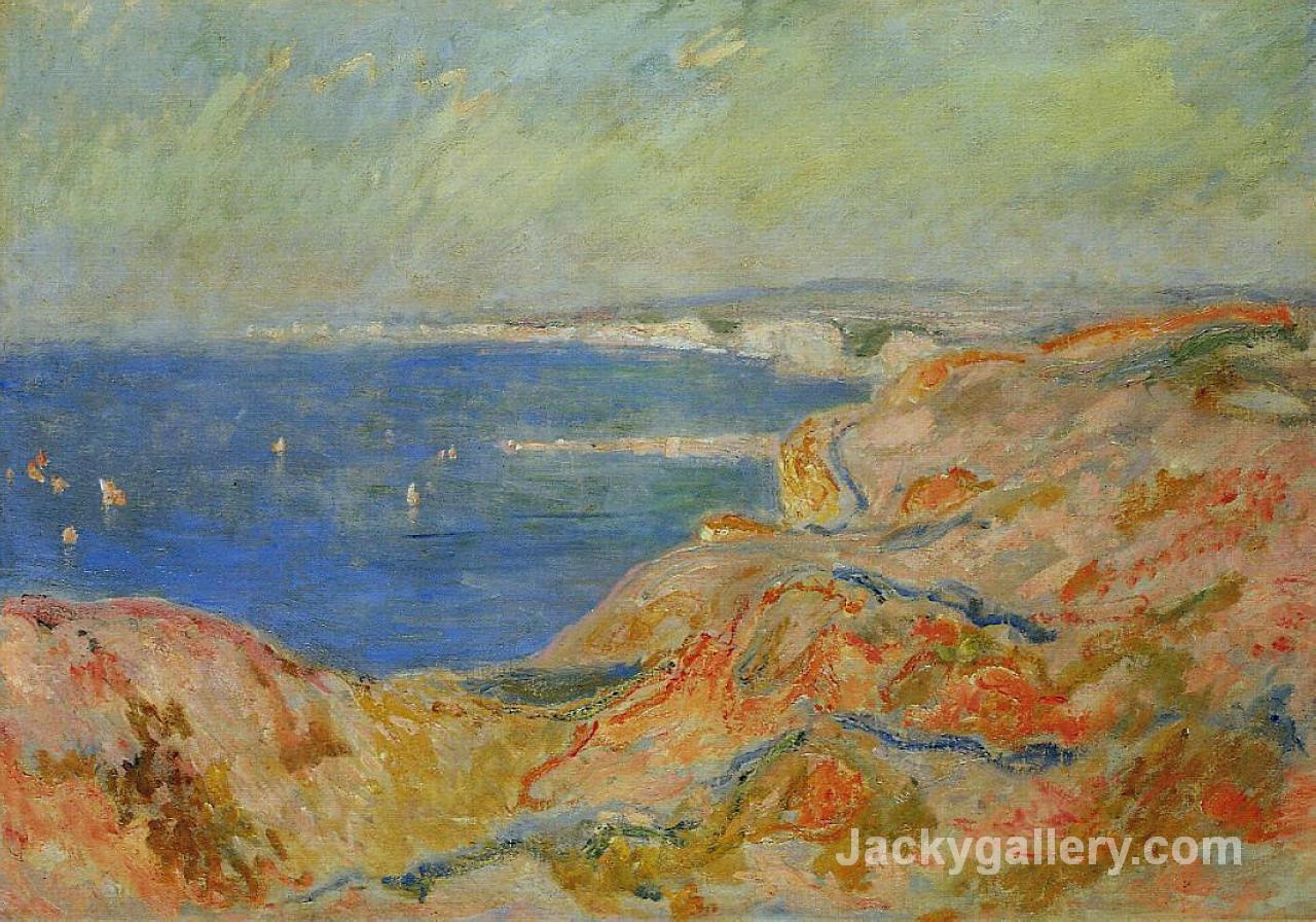 On the Cliff near Dieppe by Claude Monet paintings reproduction